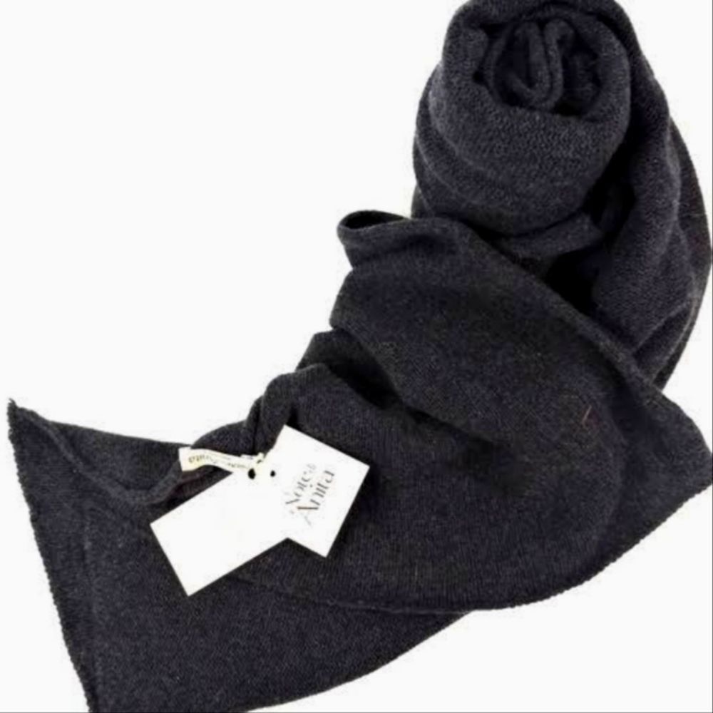 Note di Anita Merino Wool &‎ Cashmere Blend Reversible Antracite- Black